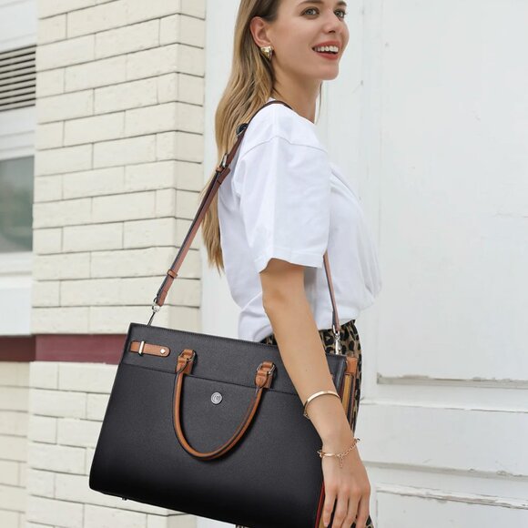 Like New CLUCI women's leather breifcase - Picture 2 of 16